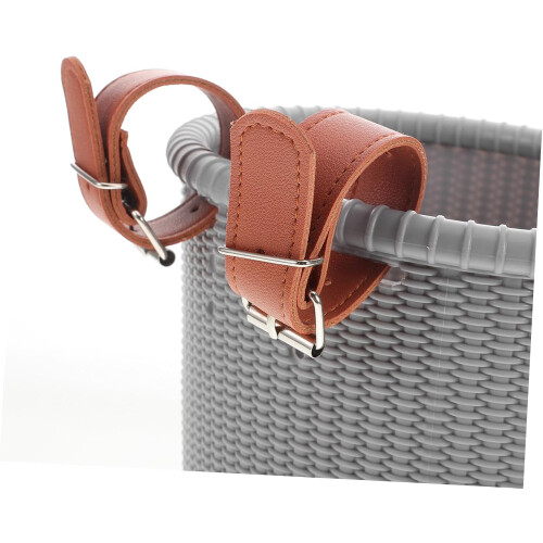 Bike Basket Fixed Strap Thick Plastic Front For Bikes And Scooters Compact Lightweight Easy Install 1