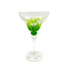 Margarita Glass Handmade Artisan Crystal for Home Bar and Parties Large Single Piece