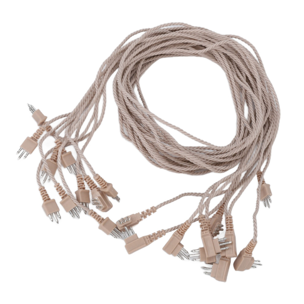 10pcs 3 Pin PVC Hearing Aid Receiver Cable 75cm Replacement Cord