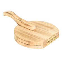 Strumento perPressare l’Impasto di Legno - Stampo Casalingo per La Pellicola del Raviolo, 242g