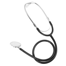 Single Head Medical Stethoscope Rubber & Steel, Ideal for Doctors & Students