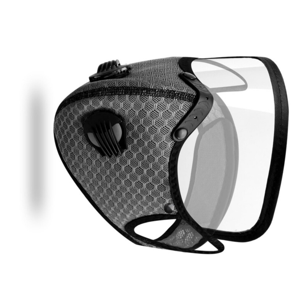 Cycling Face Mask With Active Carbon Filter, Dustproof, Washable, Outdoor Training, Sports, Unisex, Adjustable Size 9189345546587
