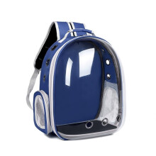 Pet Carrier Backpack with Breathable Space Capsule Window for Small Cats and Dogs Blue