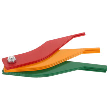 Brake Pad and Tire Tread Depth Gauge Dual Function Steel Tool for Universal Vehicle Maintenance