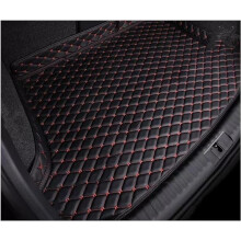 Car Boot Liner for Jaguar XE RSport 20152020, Waterproof NonSlip Trunk Mat, Fit, Easy Roll, Black Red