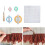 Durable Rug Hooking Mesh Kit for Carpet Making, 50x50cm 1