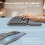 Wireless Ergonomic Keyboard with Wrist Rest, Bluetooth Split Design, USBC Rechargeable, Quiet Keys 2