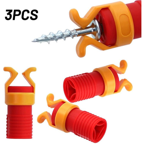 Drill Bit Holder ABS Screw Clamp for 68mm Handle Woodworking, Accurate Placement, 3 Pack 2