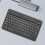 Wireless Bluetooth Keyboard Slim Rechargeable Quiet Ergonomic MultiDevice Compact Design Black 2