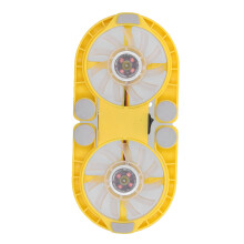 Foldable USB Laptop Cooling Pad, Double Fans, 500-2500RPM, 23dB, Yellow