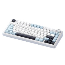 Wireless Mechanical Gaming Keyboard Bluetooth 2.4G RGB Backlit 80 Key Hot Swappable ICE Vein Axis