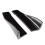 Rear Bumper Diffuser Lip Side Skirts 2pcs Glossy Black Universal Easy Mounting 13