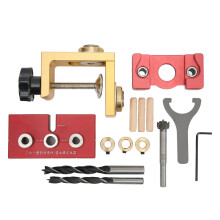 Dowel Jig Set For Accurate Wood Joinery, High Hardness Aluminum Alloy Frame With Durable Steel Bushings, Easy Adjust Drill Tool For Furniture Making