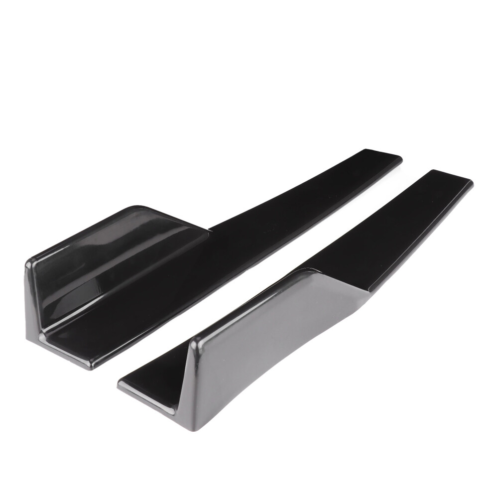17.7X3.3in Glossy Side Winglet Wing Diffuser Car Body Kit Abs Black 4671378929048
