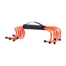 5 Pieces Speed Training Hurdles Indoor Outdoor Use Lightweight Hurdle Set For Athletic Training Obstacles Orange
