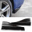 Rear Bumper Diffuser Lip Side Skirts 2pcs Glossy Black Universal Easy Mounting 7