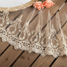 Lace Edge Trim Ribbon 1 Yard 22cm Wide Floral Lace Tulle Edging For Dressmaking Sewing Gift Wrapping Bridal Wedding