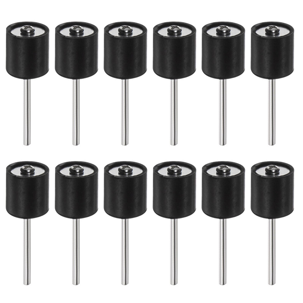 12Pcs 1/2 Inch Sanding Drum Rubber Mandrels 2.35Mm Shank Sanding Sleeve Holder For Drum Sander Rotary Grinder 9199774531627