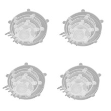 Coperchio In Silicone Alimentare per Mantenere La Freschezza, Coperchio Estensibile per Yogurt, Coperchio per Ciotole Multiuso, Pellicola In Silicone