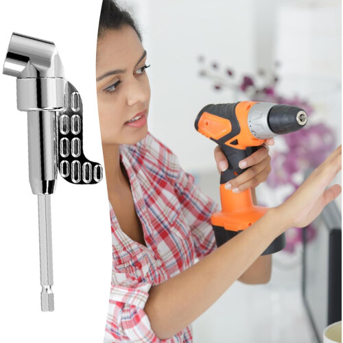 Right Angle Drill Adapter Bendable 105 Degree Angled Bit Attachment For Tight Spaces 1