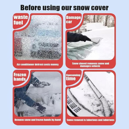 Car Windscreen Snow Cover Foldable Thick Winter Shield for SUV 20162025 2
