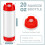 4 St Squeeze Bottles Refillable 20 Oz, Inverted Plastic Tip Large Valve Dispenser Condiment Squeeze Bottle 7