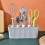 Kitchen Tool Set Fruit Knife, Scissors, Fruit and Vegetable Peeler, Bottle Opener Multi-Function Combination with Base A 9