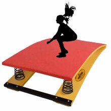 Jump Springboard 4Spring HeavyDuty Wooden Elastic Board For Gymnastics Wushu Kung Fu Vault Training Red A