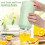 Ice Cake Tray with Rotatable Cup and Dust Cover,Square Reusable Ice Cake Mold for Drinks, Juice, Whiskey 2