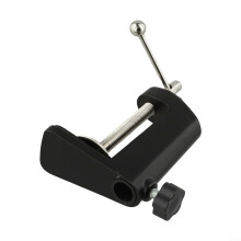 Aluminum Alloy Desk Lamp Base CShaped Clamp Bracket For Microphone Stand Table Edge 360 Rotation Black