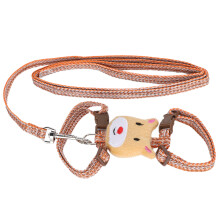Verstellbares orangefarbenes Anti-Verlust-Katzenhalsband mit Leine, ausbruchssicher, 120 cm