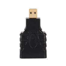 Micro HDMI naar HDMI-converter HDMI-adapter met ondersteuning voor 4K vergulde contacten, Ethernet-ondersteuning, Audio Return Channel (ARC)