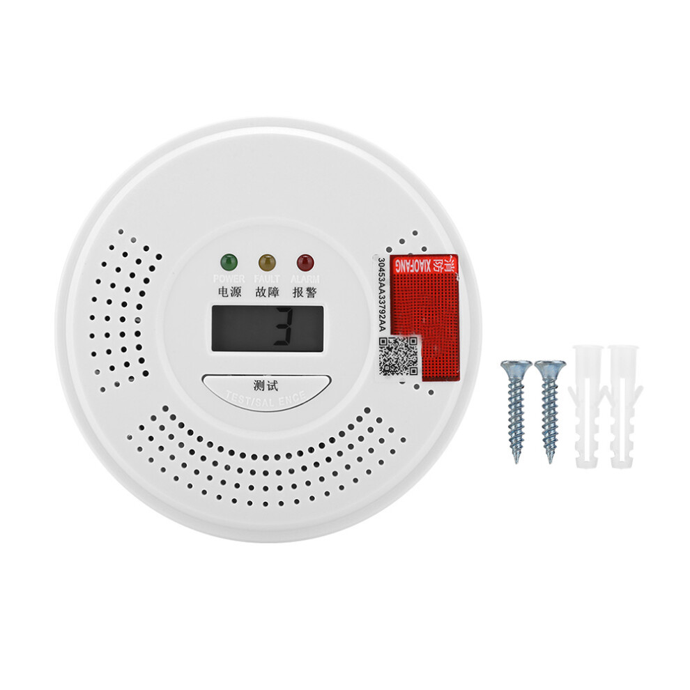 Battery Powered Carbon Monoxide Detectors With Digital Display Loud Alarm High Sensitivity Voice Prompt Red Led Indicator For Home Safety 9482828235412