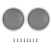 Metalen luidsprekerroosters voor 10-inch drivers, rond metalen gaas met beschermende luidsprekerkap, gebogen ontwerp voor schok- en
