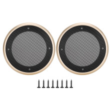 Grilles de haut-parleurs pour autoradio, grilles universelles en métal avec cadre ABS, design arrondi pour plafond, résistantes à la corrosion et