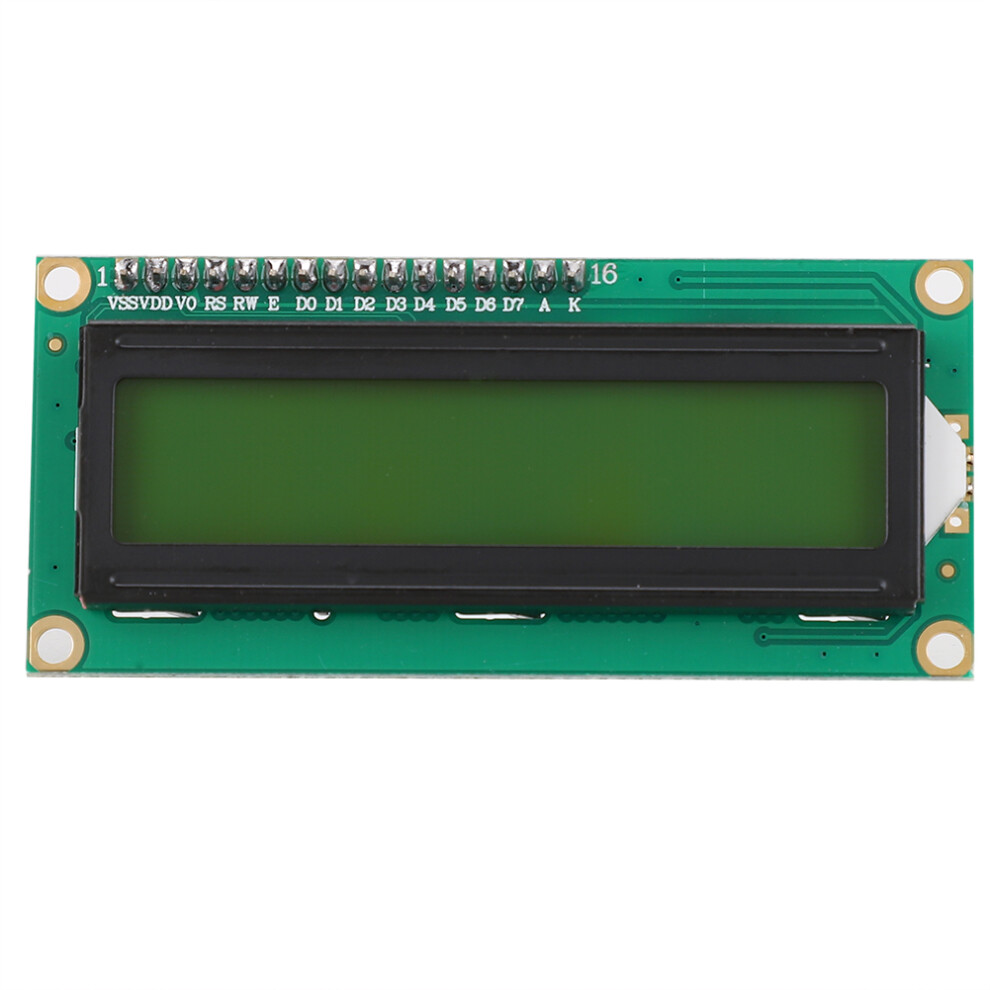 Lcd Display Module For Arduino, I2c Interface 16X2 Character Display With Yellow-Green Backlight, Serial Lcd Module For Raspberry Pi Compatible Device 9176269281588