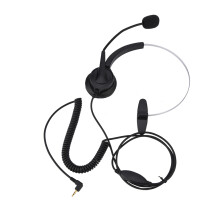 Handsfree-headset för callcenter med brusreducerande mikrofon, universell kompatibilitet för kontorstelefon med inbyggd volymkontroll för enkel