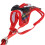 Red Grid Cat Vest with Adjustable Leash EscapeProof Strap (M) 3