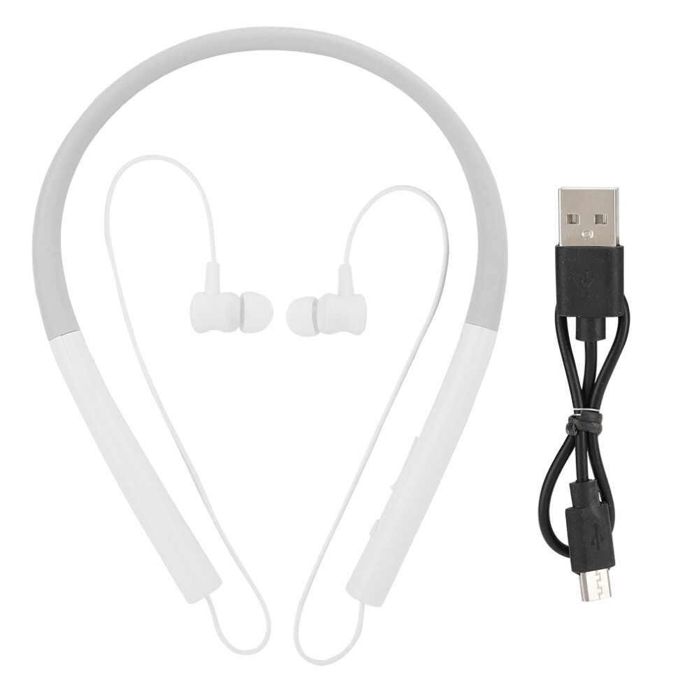 Bluetooth Headset With Spatial Sound And Dual Microphone System For Crystal Clear Calling In Noisy Environments White 9012494110883