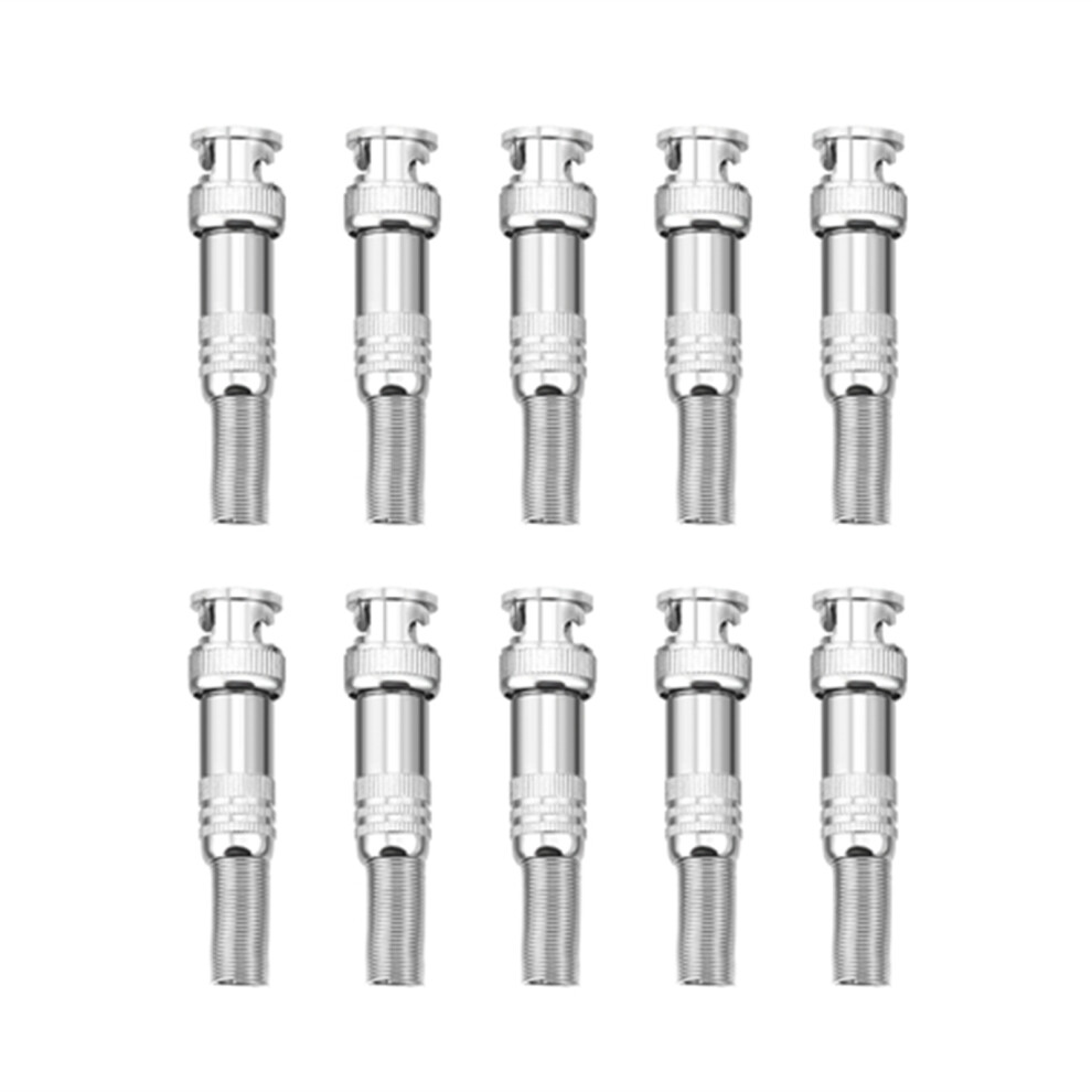 Secure Connection Bnc Connectors Male For Video Transmission, Solderless Bnc Adapters With Reliable Connection Design For Cctv Systems, Corrosion Resi 9012494107654