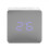 Adjustable Brightness LED Alarm Clock Mirror Surface Digital Clock Large Display Wall Mountable Snooze Function for Bedroom Living Room 6