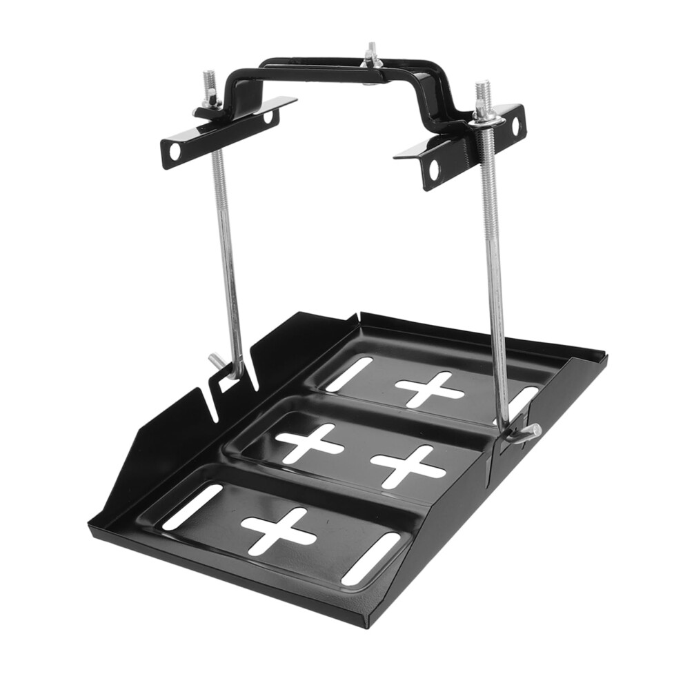 Adjustable Battery Tray Clamp For Car And Boat Metal Battery Holder, Universal Fit, Secure Automotive Use 9189345548772