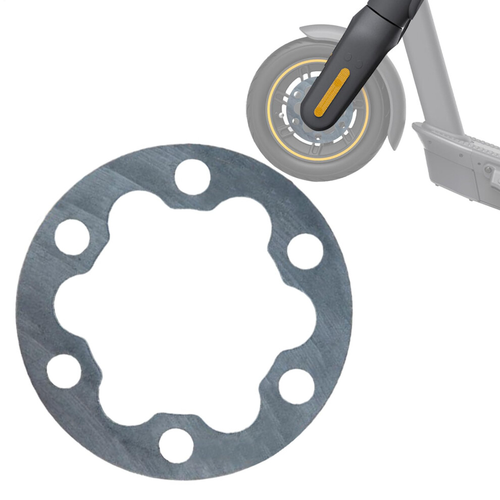 Electric Scooter Brake Spacer 2Mm 6Hole Rustproof Aluminum Disc Washer For Braking Stability 9187378808887