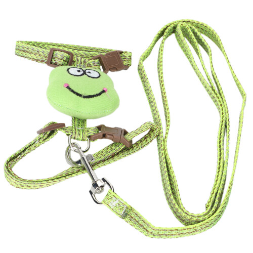 Green Adjustable Cat Harness with Leash AntiLost Escape-Proof Pet Strap 2