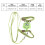Green Adjustable Cat Harness with Leash AntiLost Escape-Proof Pet Strap 2