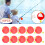 10pcs EVA Round Fishing Float Bobs with Baits Kit, Multi-Purpose 3