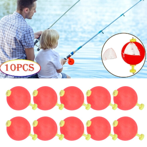 10pcs EVA Round Fishing Float Bobs with Baits Kit, Multi-Purpose 2