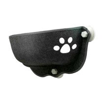 Cat Bed Window Seat With Suction Cup Inside, SpaceSaving Indoor Cat Window Hammock For Small To Large Cats, Light Gray