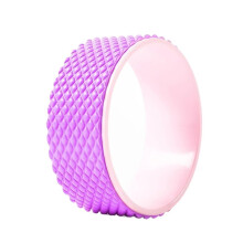 Yoga Wheel Pilates Ring For Home Gym Back Pain Relief, Muscle Massage, Back Training Roller, Purple