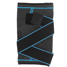 Outdoor Dual Sports Knee Pad Breathable Knitted Knee Brace Blue M